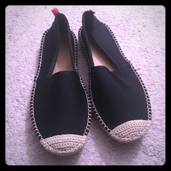 sea star beachwear Shoes - Neoprene espadrille black beachcomber water shoes!